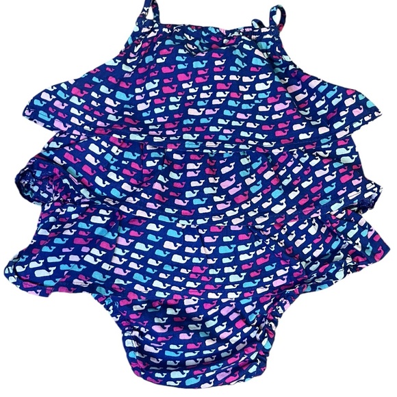 Vineyard Vines for Target,  0-3M Whale Print Bubble Romper - Picture 4 of 5